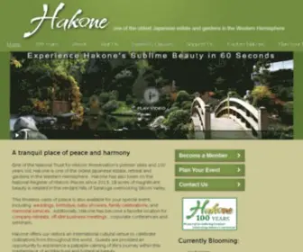 Hakone.com(Hakone Estate and Gardens) Screenshot