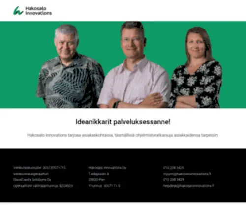 Hakosaloinnovations.fi(Hakosalo Innovations Oy) Screenshot