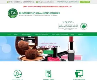 Halalcertification.ie(Halal Certification) Screenshot