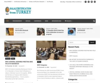 Halalcertificationturkey.com(GIMDES Halal Certification) Screenshot