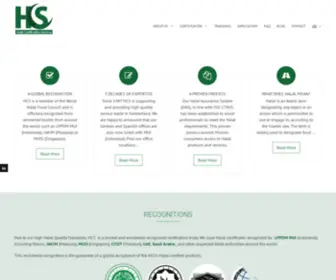 Halalcs.org(Halal Certification Body for Food) Screenshot