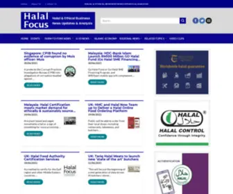 Halalfocus.com(Halalfocus.net, halal market news, halal industry news, halal consumer news) Screenshot