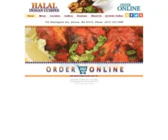 Halalindiancuisineboston.com(Halal Indian Cuisine) Screenshot