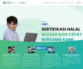 Halalmui.org(LPPOM MUI adalah Lembaga Pemeriksa Halal (LPH)) Screenshot