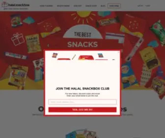Halalsnackbox.com(Halal SnackBox) Screenshot