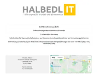 Halbedl.de(HALBEDL Elektrotechnik Berlin) Screenshot