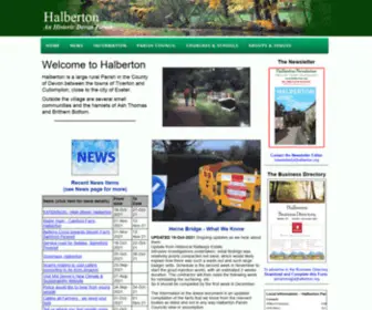 Halberton.org(Halberton Parish in Devon) Screenshot