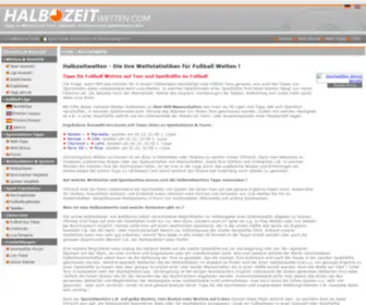 Halbzeitwetten.com Screenshot