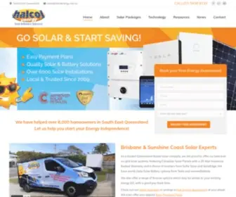 Halcolenergy.com.au(Sunshine Coast Solar Power Systems & Batteries) Screenshot