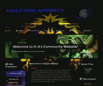 Halcyon-Affinity.com(Halcyon Affinity) Screenshot