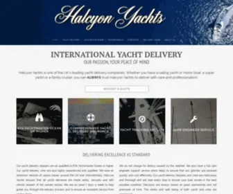 Halcyonyachts.com(Halcyon Yacht Delivery) Screenshot