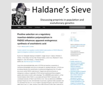 Haldanessieve.org(Haldane's Sieve) Screenshot