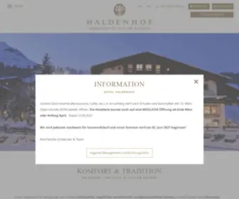 Haldenhof.at(Hotel in Lech am Arlberg) Screenshot