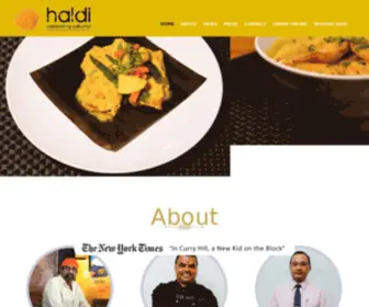 Haldinyc.com(Haldi restaurant) Screenshot