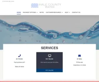 Halecountywater.com(Greensboro, Alabama) Screenshot