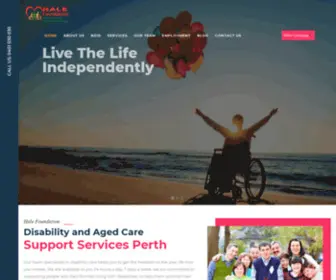 Halefoundation.com.au(Our team specialises in disability care) Screenshot