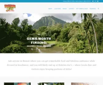 Haleiwajoes.com(Haleiwa Joe's) Screenshot