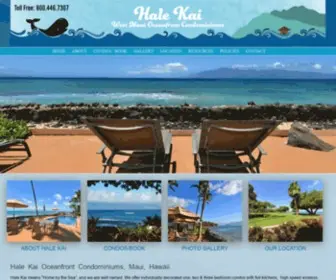 Halekai.com(Hale Kai Oceanfront Condominiums) Screenshot