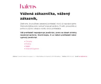 Halens.sk(Zatvorili sme náš obchod) Screenshot