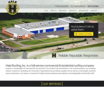 Haleroofinginc.com(Hale Contracting) Screenshot