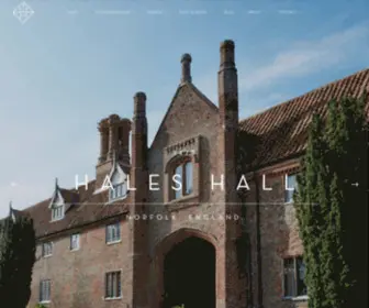 Haleshall.com(Hales Hall & The Great Barn) Screenshot