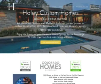 Haleycustomhomes.com(Haley Custom Homes) Screenshot