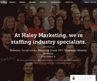Haleymarketing.com(Haley Marketing Group) Screenshot