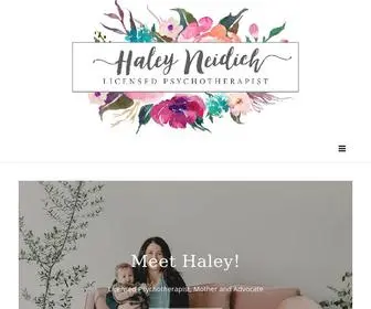 Haleyneidich.com(Online Therapist & Licensed Mental Health Counselor) Screenshot