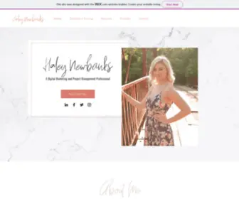 Haleynewbanks.com(Home) Screenshot