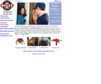 Haleypestcontrol.com(Lawrence Pest Control Experts) Screenshot