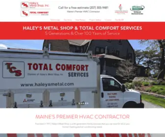 Haleysmetal.com(HVAC Service & Installs) Screenshot