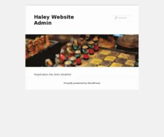Haleywebsite.com(Haley Website Admin) Screenshot