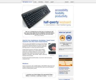 Half-Qwerty.com(Matias Half) Screenshot