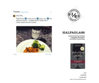 Halfaglass.com(On the path to The Good Life) Screenshot