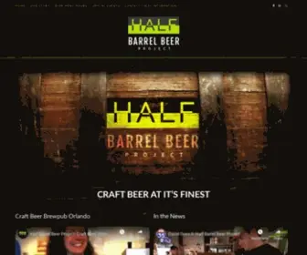 Halfbarrelproject.com(Craft Beer) Screenshot