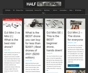 Halfchrome.com(Half Chrome Drones) Screenshot