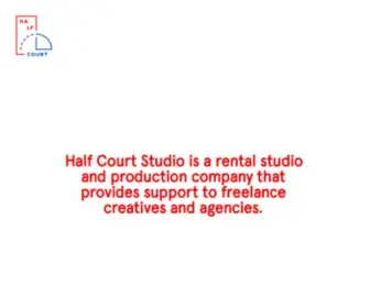 Halfcourtstudio.com(Half Court Studio) Screenshot