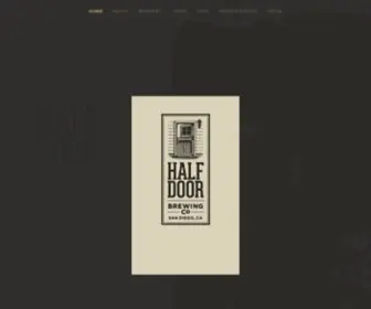 Halfdoorbrewing.com(Half Door Brewing Co) Screenshot