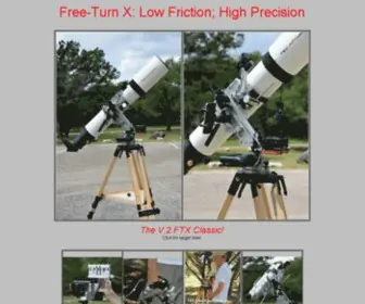 Halfhitchtelescope.com(Free-Turn X Alt-Az Telescope Mount) Screenshot