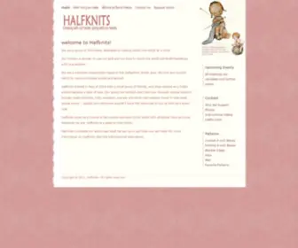 Halfknits.com(Squarespace. A new way of thinking about website publishing) Screenshot