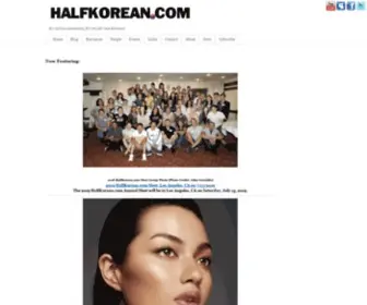 Halfkorean.com(An online community for mixed) Screenshot