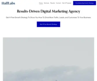 Halflabs.com(Results-Driven Digital Marketing Agency) Screenshot