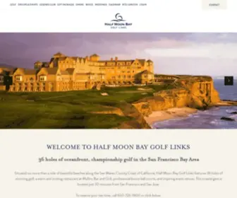Halfmoonbaygolf.com(Half Moon Bay Golf Links) Screenshot