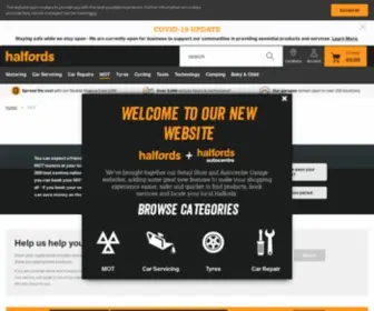 Halfordsautocentres.com(Book an MOT Test) Screenshot