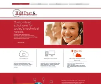 Halfpastfive.com(Half Past Five Computer & Network Solutions) Screenshot