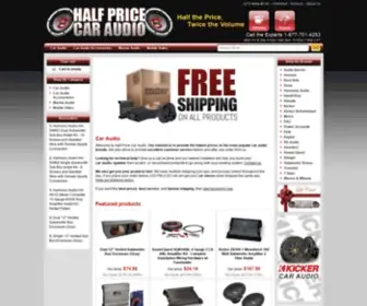 Halfpricecaraudio.com(Car Audio for Half the Price) Screenshot