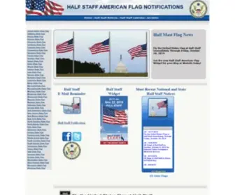 Halfstaff.org(HALF STAFF AMERICAN FLAG NOTIFICATIONS) Screenshot