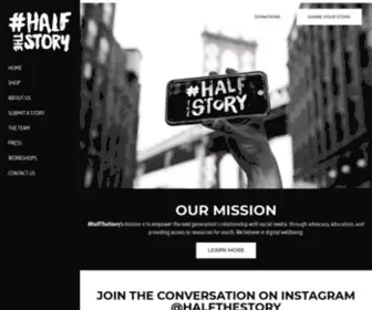 Halfthestoryproject.com(HALFTHESTORY) Screenshot