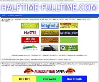 Halftime-Fulltime.com Screenshot