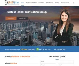 Halftimetranslation.com(Best Legal Translation in Dubai) Screenshot